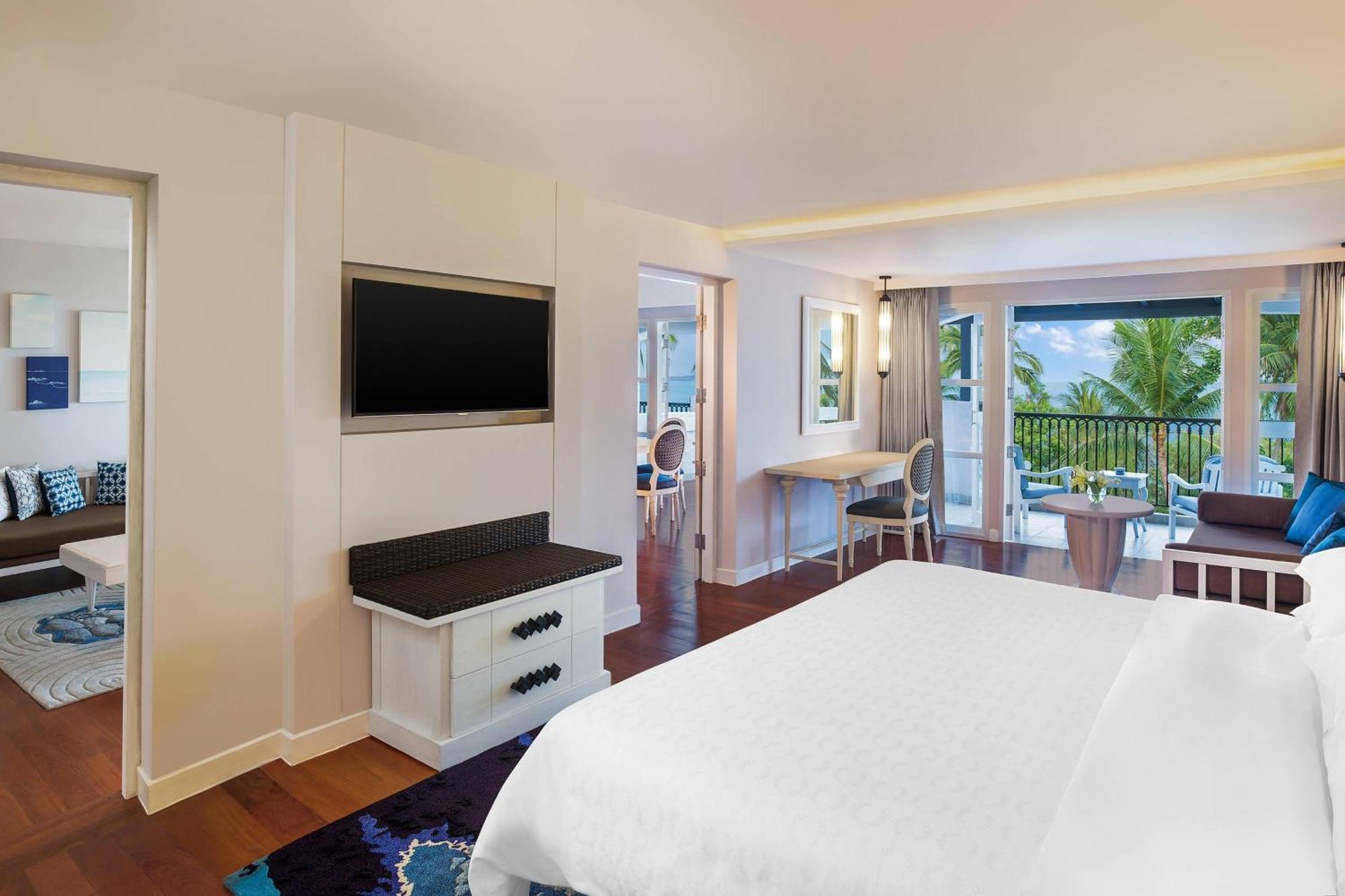Junior Suite mit 1 Schlafzimmer, 1 Kingsize-Bett und Balkon