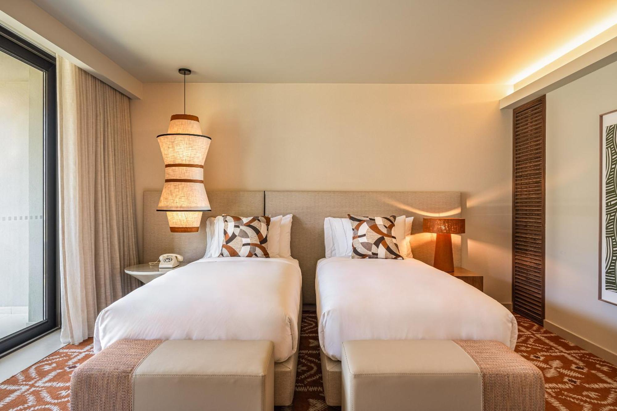 Premium Twin Room with Two Twin Beds, Balcony and Resort View