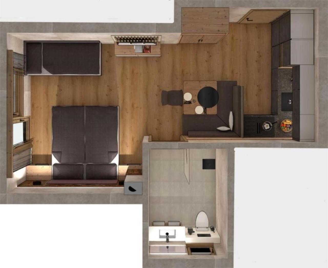Appartement met Balkon