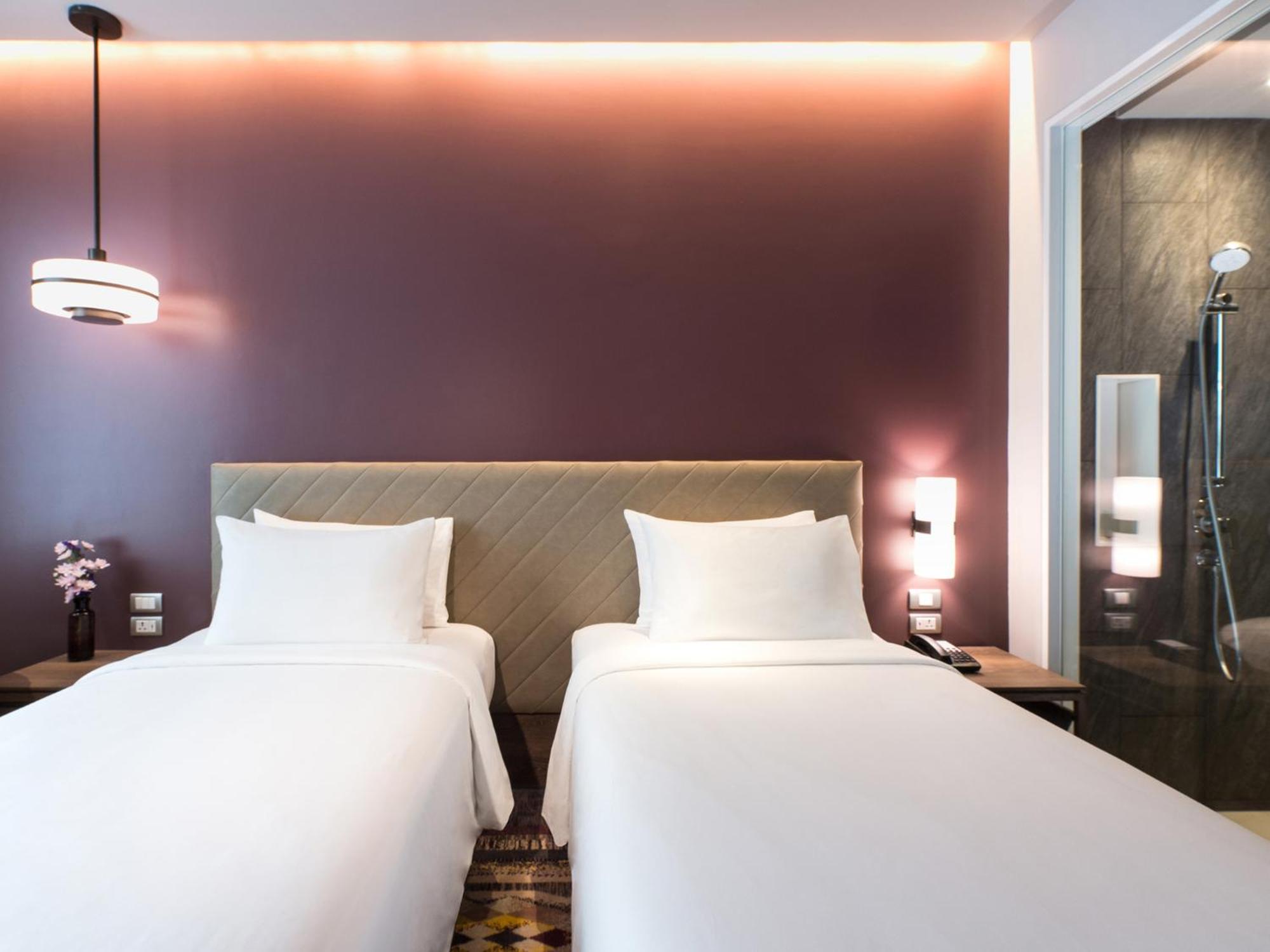 Deluxe Zweibettzimmer mit Stadtblick