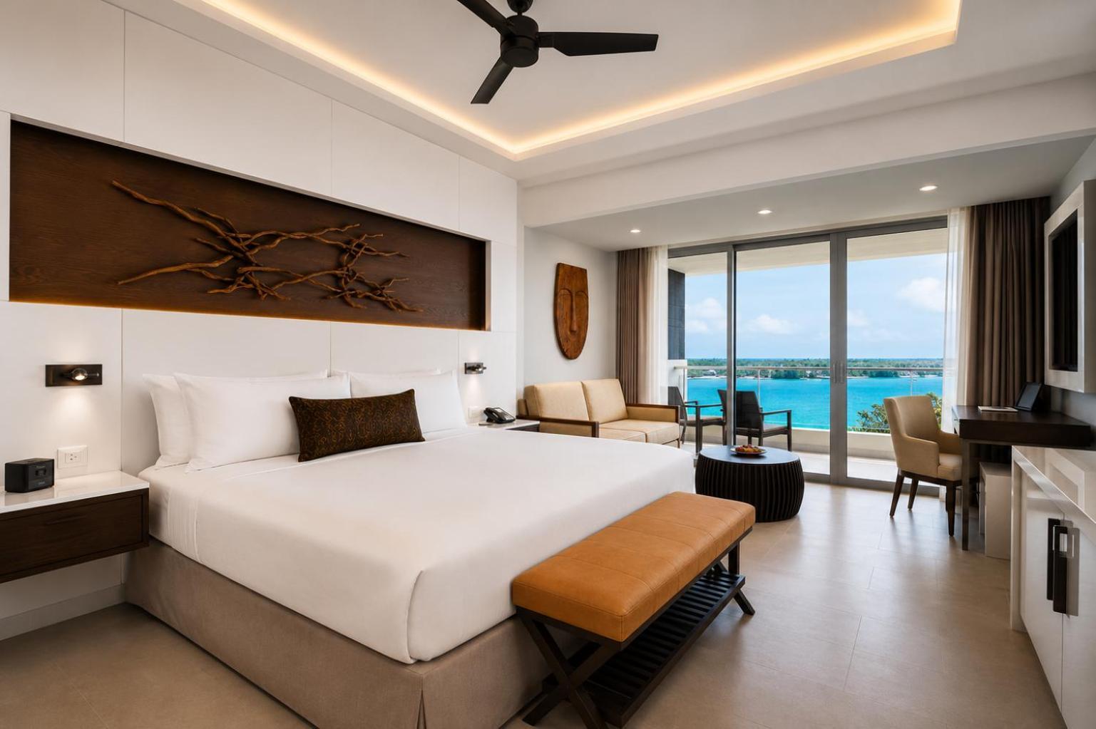 Luxuriöse Präsidentensuite Diamond Club mit 1 Schlafzimmer und Meerblick