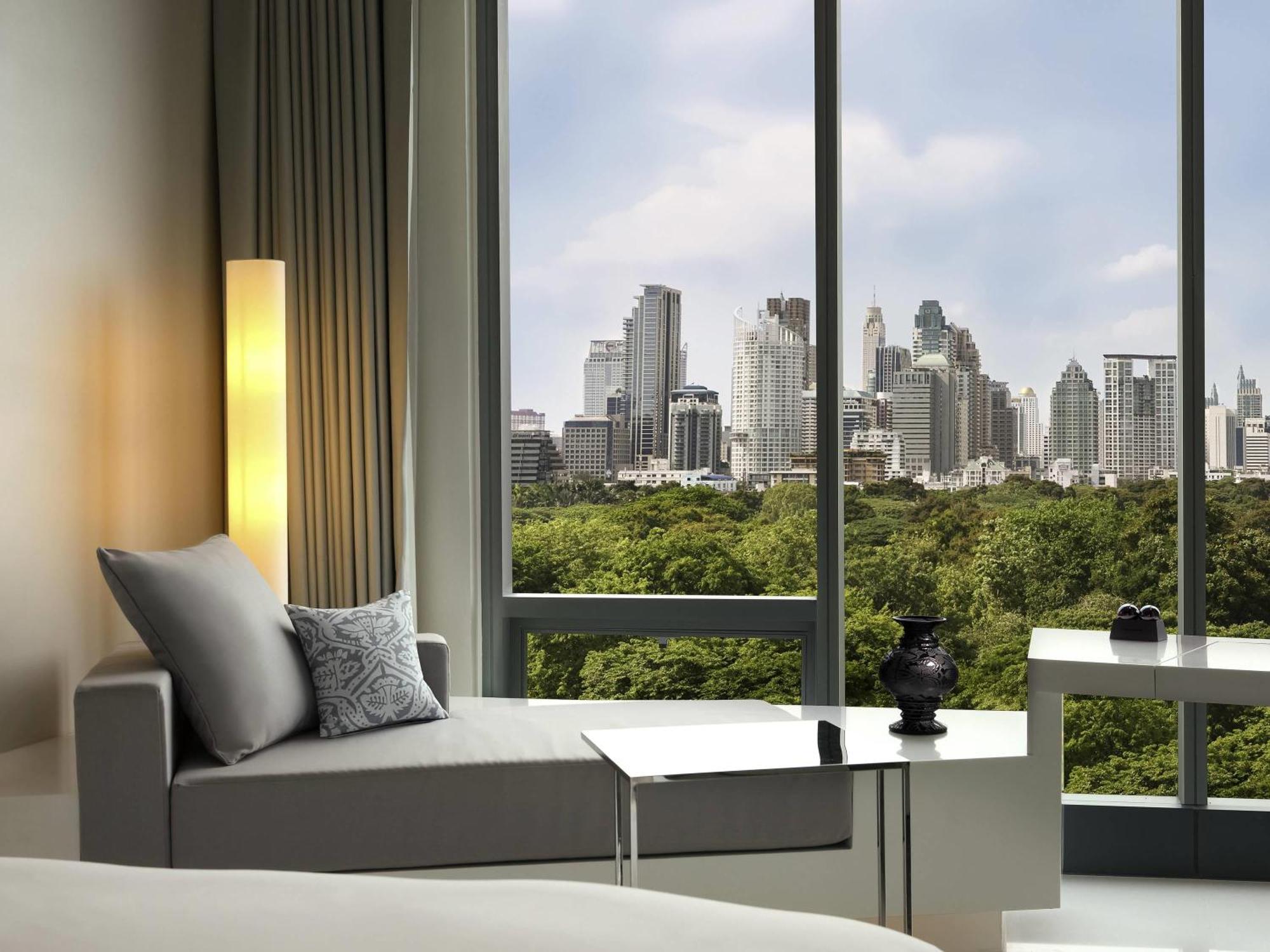 Kamar Twin SO COMFY dengan Pemandangan Taman atau Kota