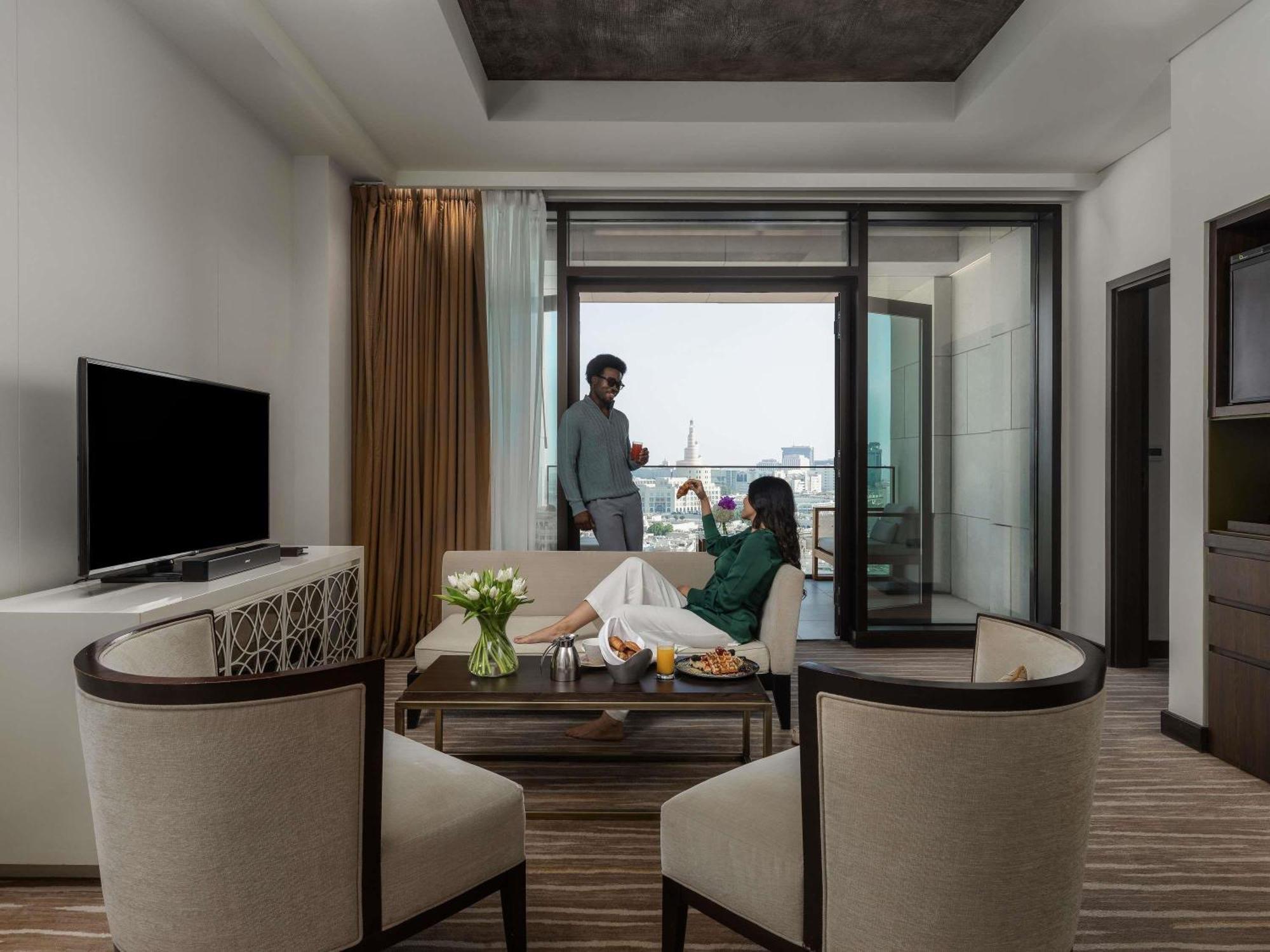 Suíte de 1 Quarto com Cama King-size, Terraço e Área de Estar