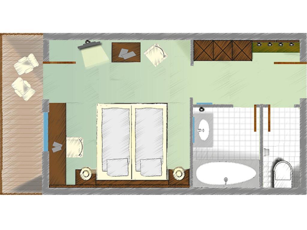 Doppel- oder Zweibettzimmer