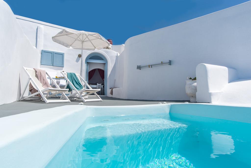 Deluxe Tweepersoonskamer met Hot Tub en Uitzicht op de Caldera