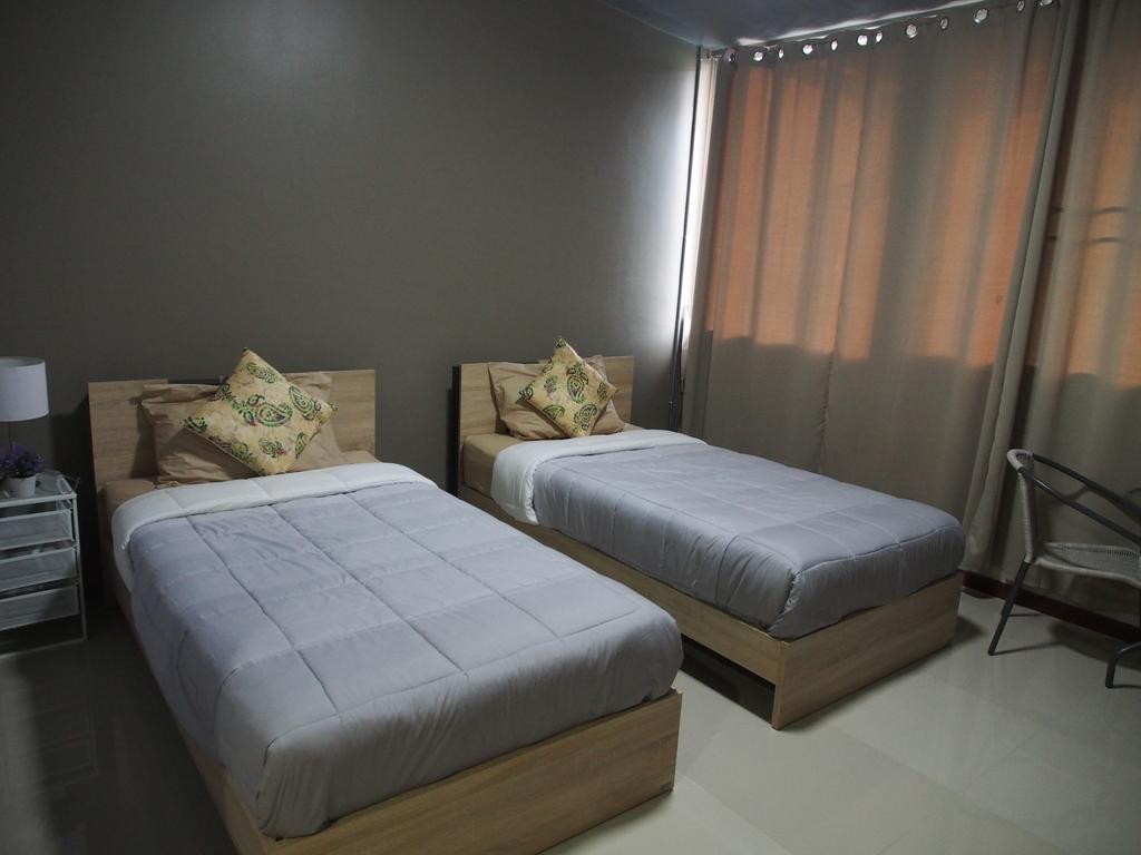ห้องพักเตียงแฝดพร้อมวิวสวน