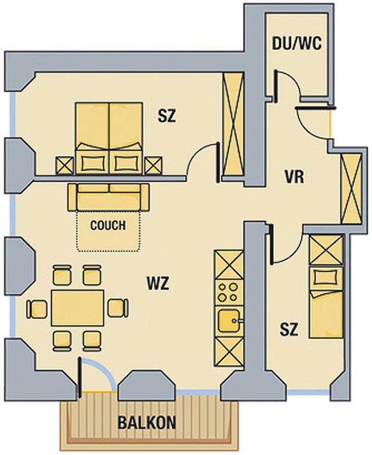 Appartement met 2 slaapkamers
