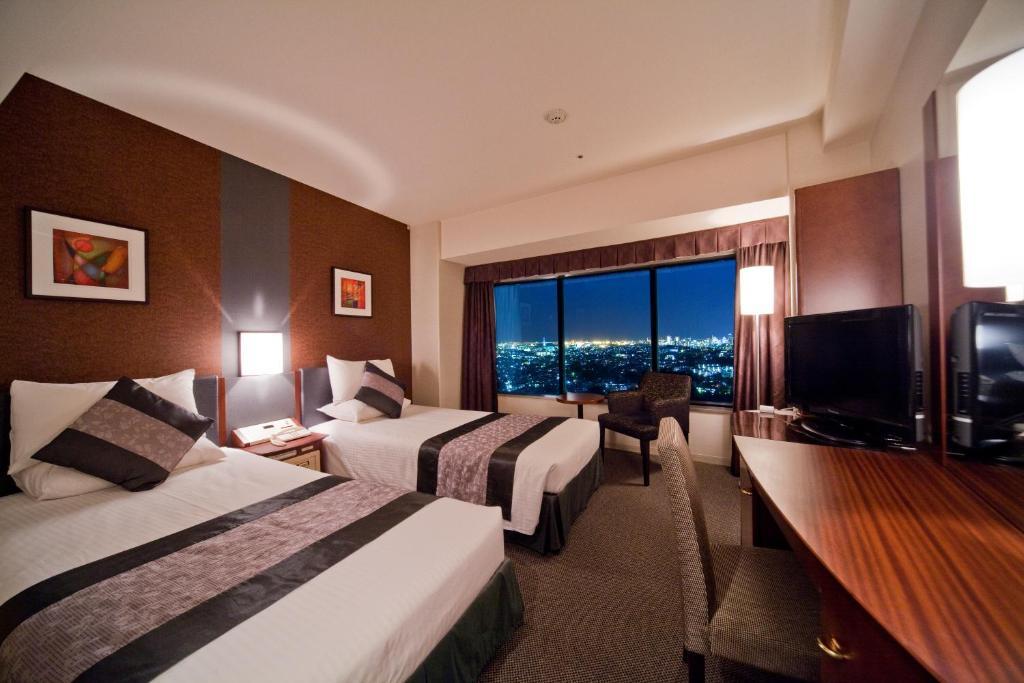 【Short Stay】Basic Twin Room (25th Floor) - Smoking (19:00 Check in - 9:00 Check out)