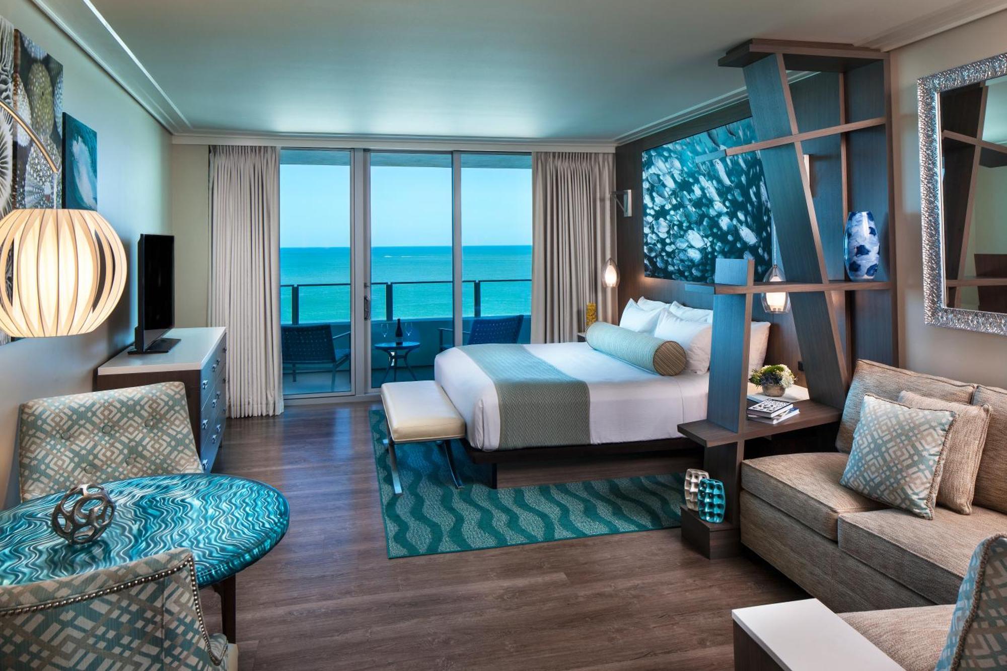 Acomodação Acessível com Cama King-size e Vista do Golfo