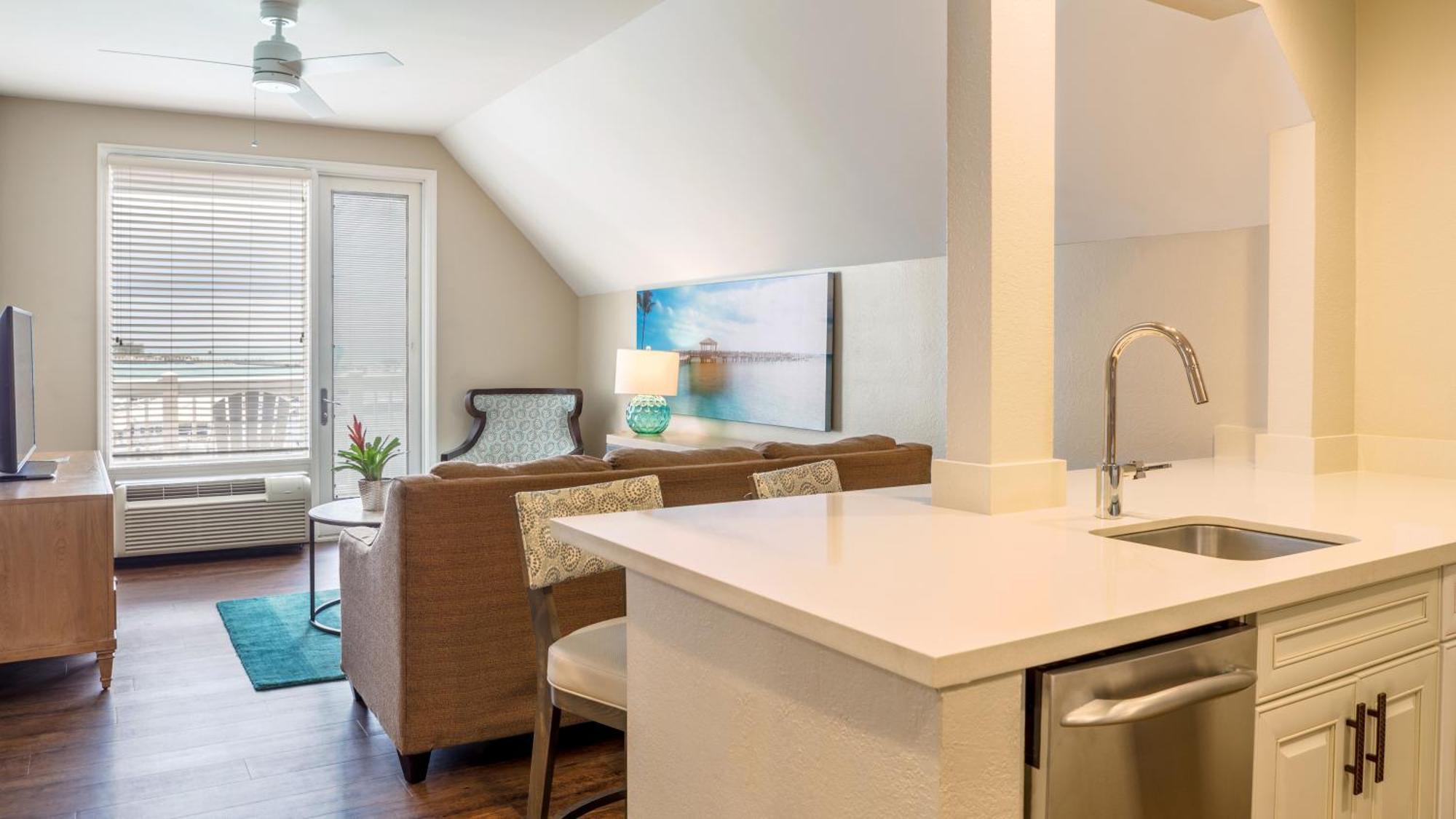 Standard Suite mit 1 Schlafzimmer mit Kingsize-Bett und Aussicht