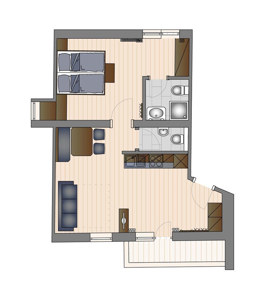 Apartment mit Blick auf die Berge
