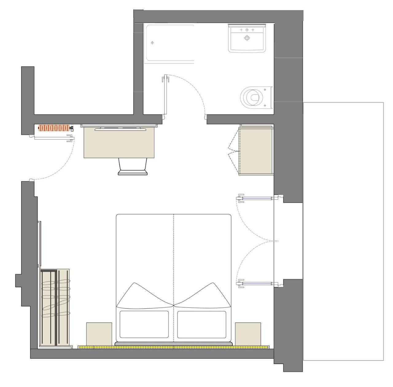 Doppelzimmer mit Balkon