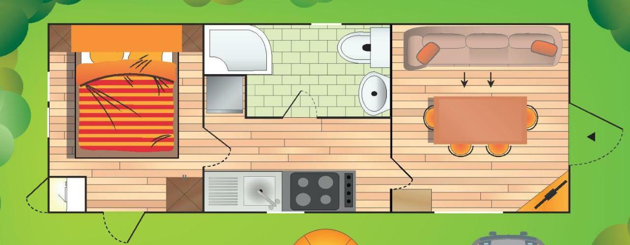 One-Bedroom Mobile Home with Terrace