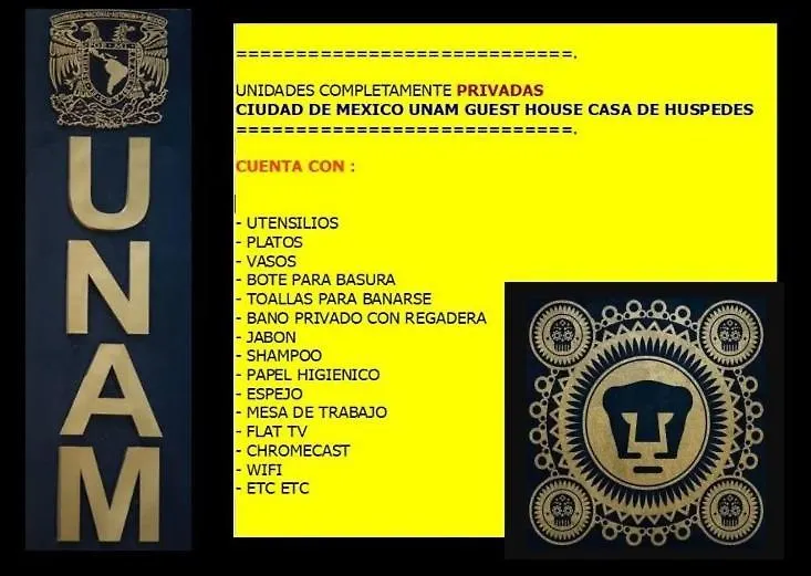 CIUDAD DE MEXICO UNAM Guest House Casa de Huespedes-1