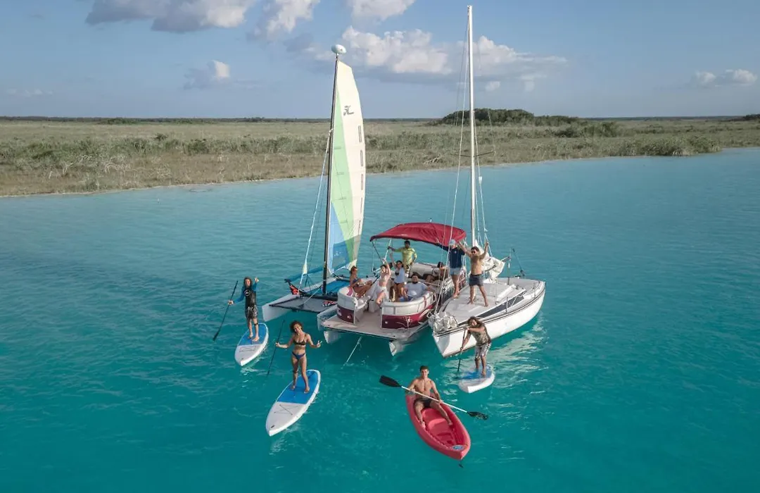 The Yak Lake House Hostal Bacalar - Front Lagoon-1