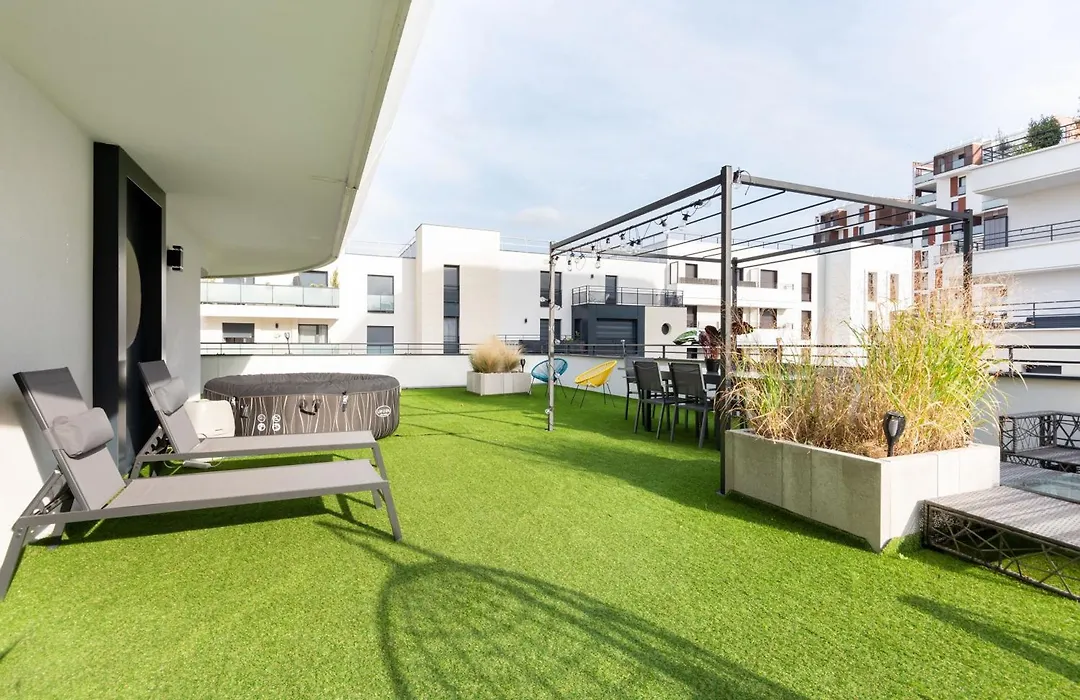 Residence Abraham-Bed&Breakfast Guest Room 2 Ladefense U-Arena #Parking #Terasse #Fibre #View-1