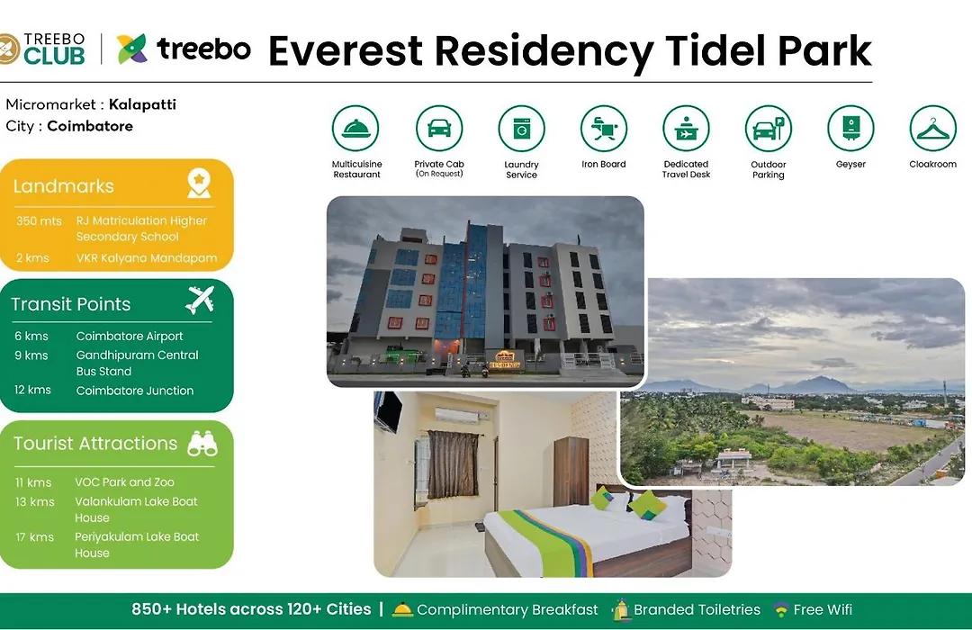 Treebo Everest Residency Tidel Park, 15 Mins From Coimbatore International Airport-1