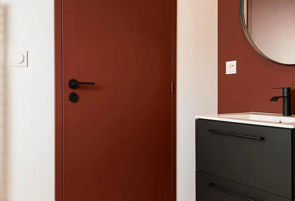 Chambre privée bleue - Salle de bain privative-1