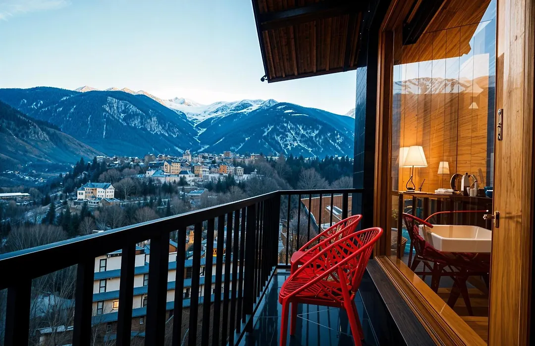 Evoque Hotel ! Near Mall Road Manali With Scenic River And Mountain Views ! Free Parking & Wifi ! Rooftop Bonfire, Music, And Honeymoon Special Rooms And Packages!-1