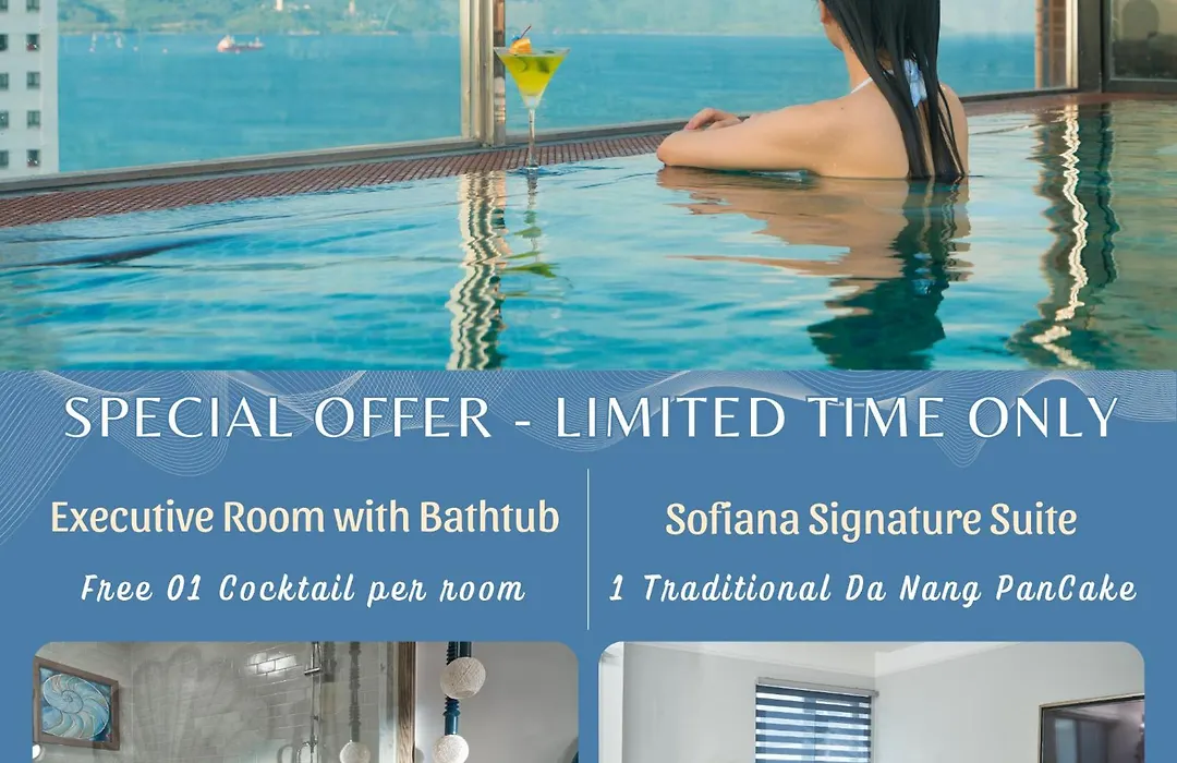 Sofiana My Khe Hotel & Spa - Rooftop Pool Bar- Free 01 Draught Beer And 20-Minute Spa Per Room-1