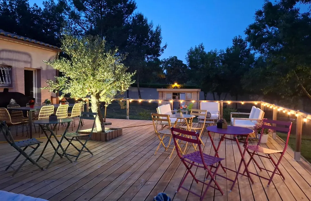 Le Mas Victoria - Chambres d'hôtes avec table d'hôtes-Parking privé ferme-1