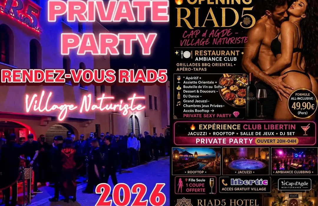 Hôtel Riad 5 Studio Cap Libertin Village Naturiste-1