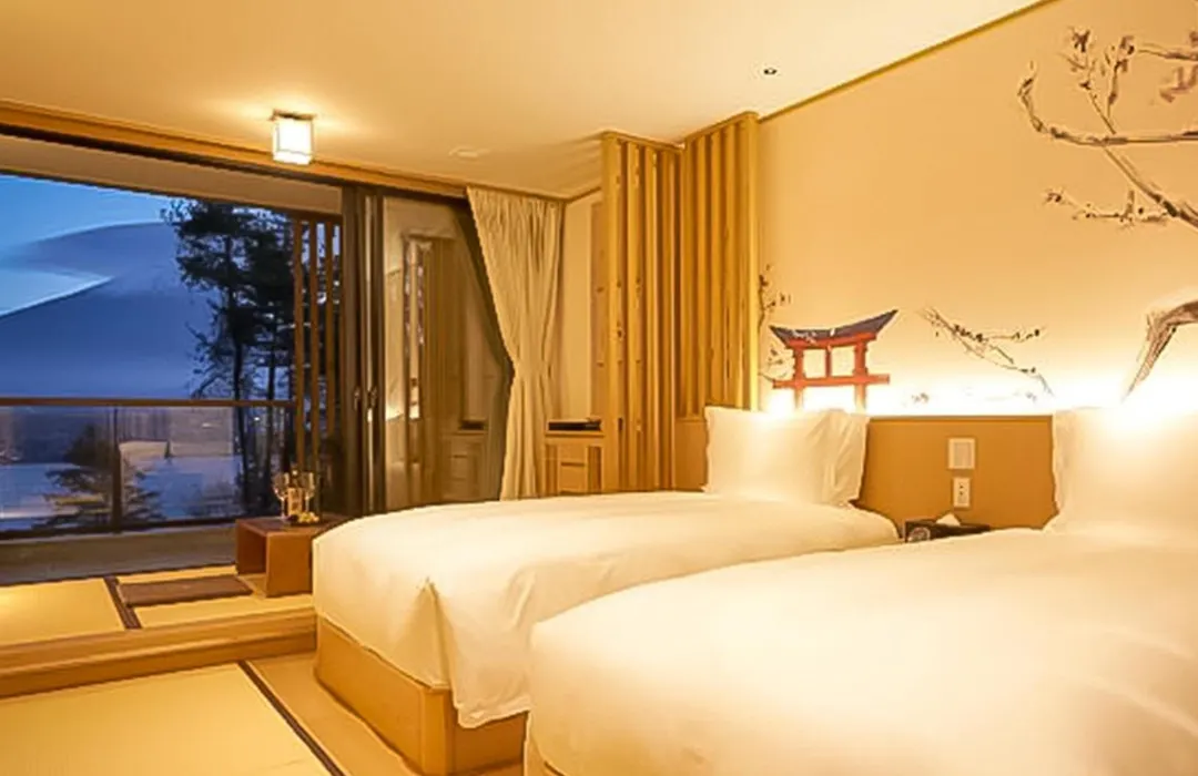 Kumonoue Fuji Hotel Deluxe Room - Mt Fuji View With Open-Air Bath-1