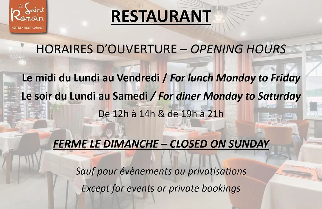 Logis Hotel Restaurant Saint Romain-1