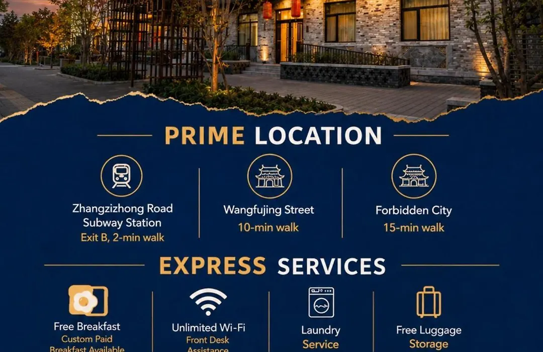 East Sacred Hotel: Near Tiananmen & Metro, Free Amenities-1