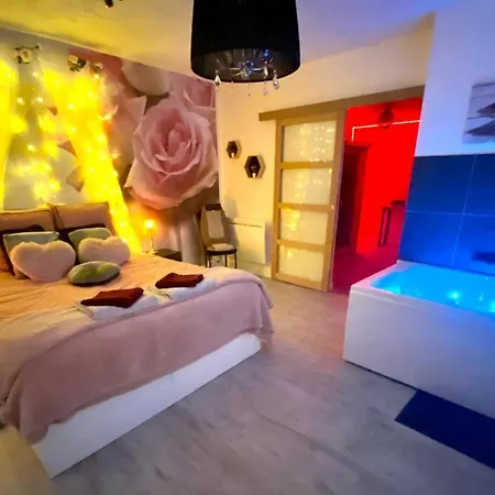 COSY&SPA Appartement Luxe JACUZZI SAUNA Suite Cristal-3