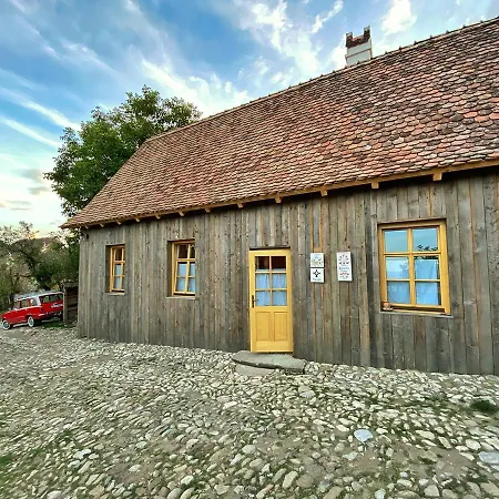 Viscri 32 - White Barn And Blue House-2
