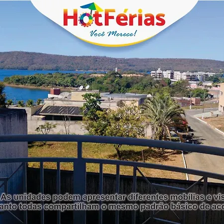 HotFérias - Flat no Enseada Caldas Novas, acesso ao Lago e pesca permitida, próx ao Náutico Praia Clube-3