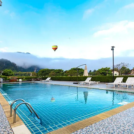 Vang Vieng Lisha The Grand Riverside Hotel--Nam Song River Views From Your Balcony-2