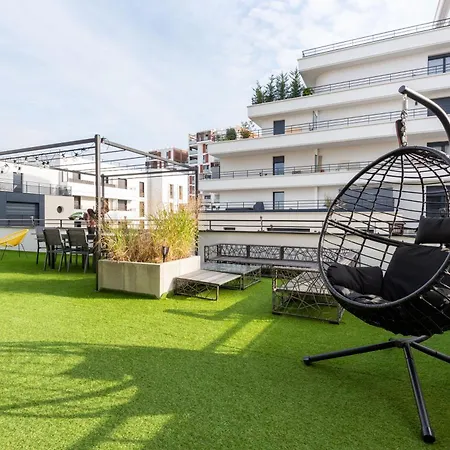 Residence Abraham-Bed&Breakfast Guest Room 2 Ladefense U-Arena #Parking #Terasse #Fibre #View-3