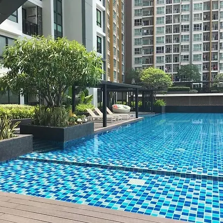 Condo In Bangkok With Swimming Pool Near Malls And Train-2