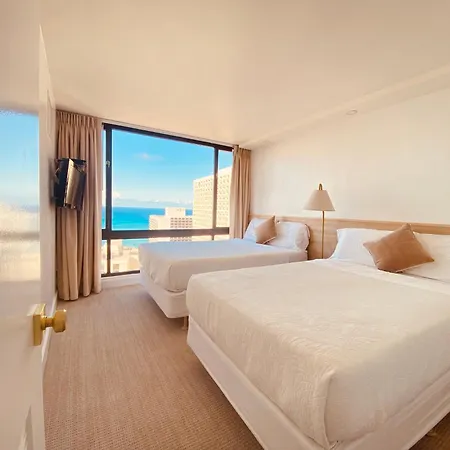 Newly Renovated Luxury, Modern Style Waikiki Sunset Hotel Ocean View Freeparking-2