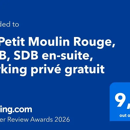 Le Petit Moulin Rouge, B&B, Sdb En-Suite, Parking Prive Gratuit-2