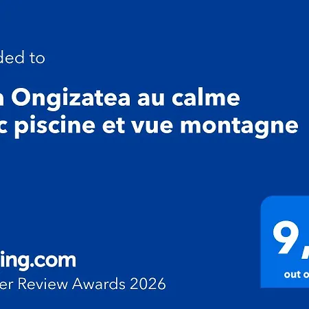 Villa Ongizatea au calme avec piscine et vue montagne-2