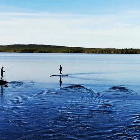 Villa Bjoerklund - Lakeview Apartment In Swedish Lapland-3