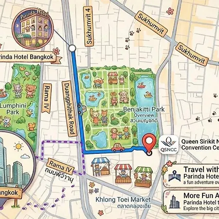 Parinda Hotel - Near Benjakitti Park & Queen Sirikit National Convention Center-3