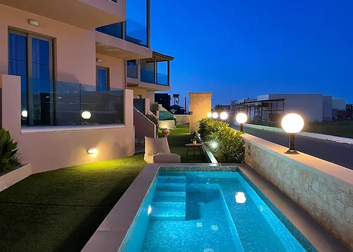 Aegean Breeze Luxury Apartments Next To The Sea Maleme 
