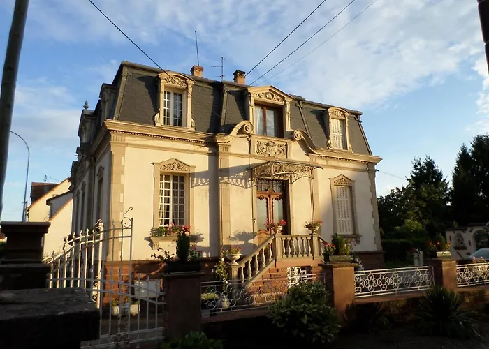 Chambre individuelle à lit double dans une maison de Maître de 1904 Haguenau