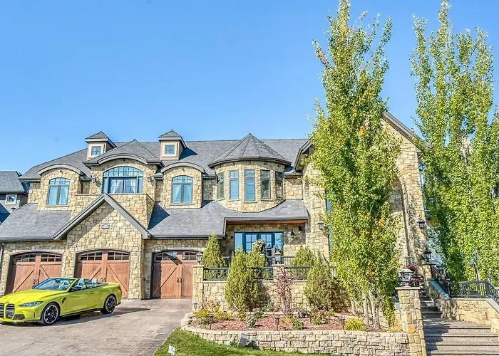 French Chateau W/Swim Spa & Theatre: 11,700 Sqft Calgary