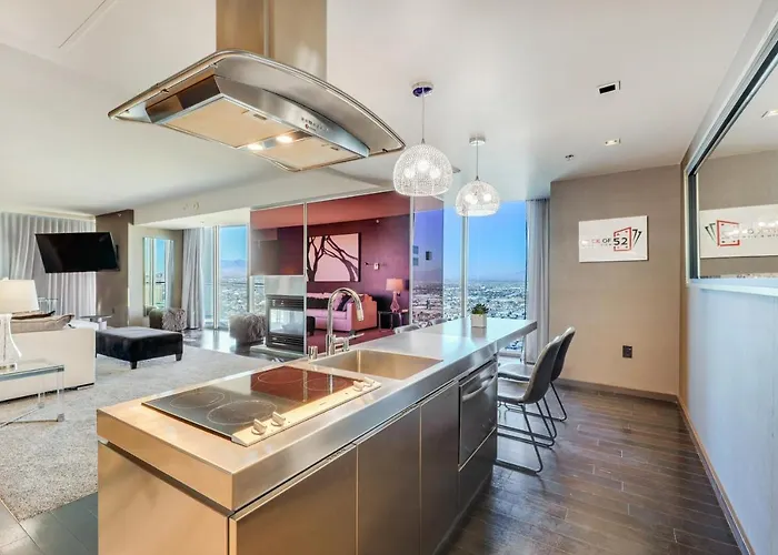 Vegas Palms High 52Nd Fl. 1Bdr Corner Penthouse 1220Sqft Apart otel Las Vegas