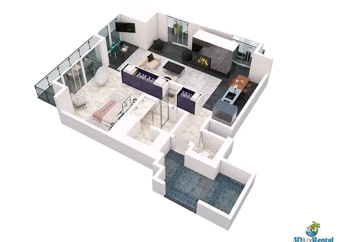 Vegas Palms High 52Nd Fl. 1Bdr Corner Penthouse 1220Sqft Apart otel Las Vegas