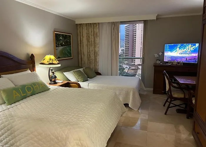 Aloha Gem Studio - 2 Bed With High Speed Wifi - Luana Waikiki Hotel & Suite 917, 2045 Kalakaua Avenue Hi 96815 Honolulu