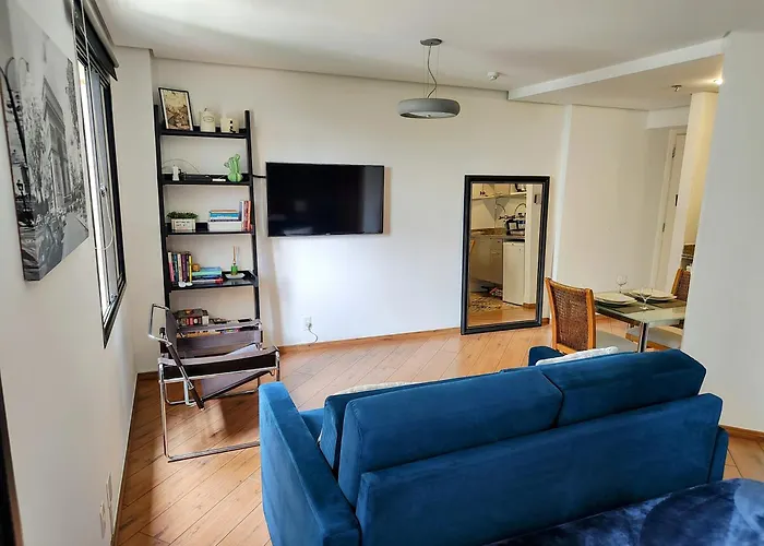 Flat Espaçoso Ibirapuera com Estrutura de Hotel Wi-fi e Recepção 24 horas 9M São Paulo