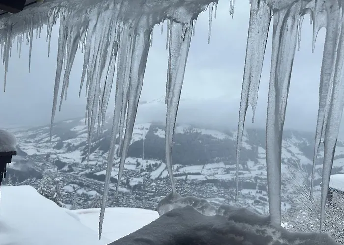 Hocheckhuette On Top of the Kitzbuehel Hahnenkamm Mountain