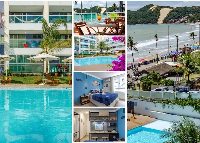 Suíte PÉ NA AREIA com PISCINA, WIFI e ESTACIONAMENTO em PONTA NEGRA Natal