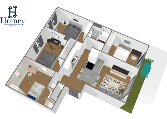 HOMEY LA COLOC DU 40 - Colocation haut de gamme de 4 chambres uniques et privées - Proche transports en commun - Aux portes de Genève Annemasse